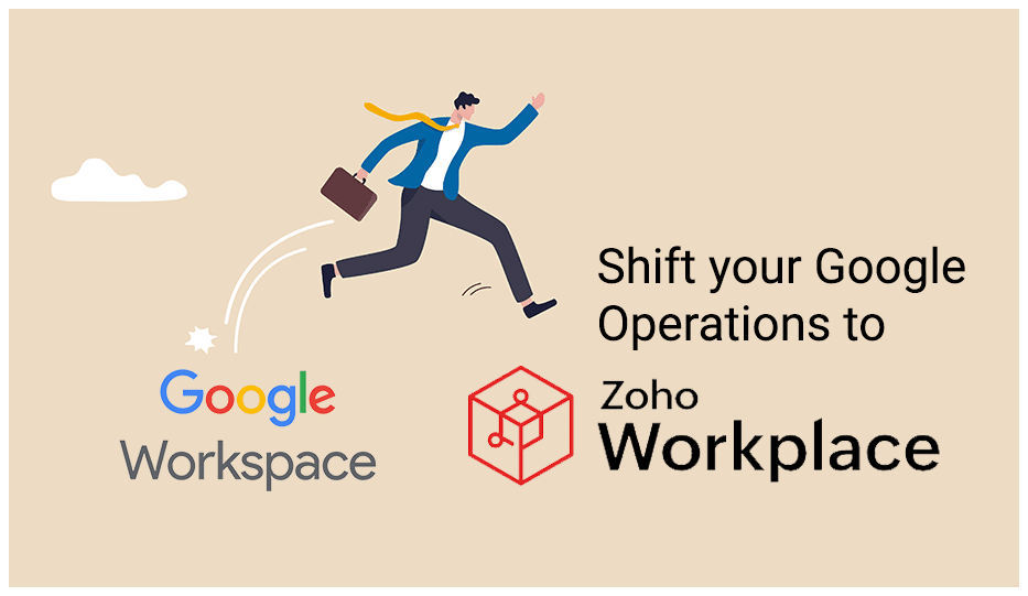 Shift From Google Workspace To Zoho Workplace? 1 Shift Your Google Operations To Zoho Workspace